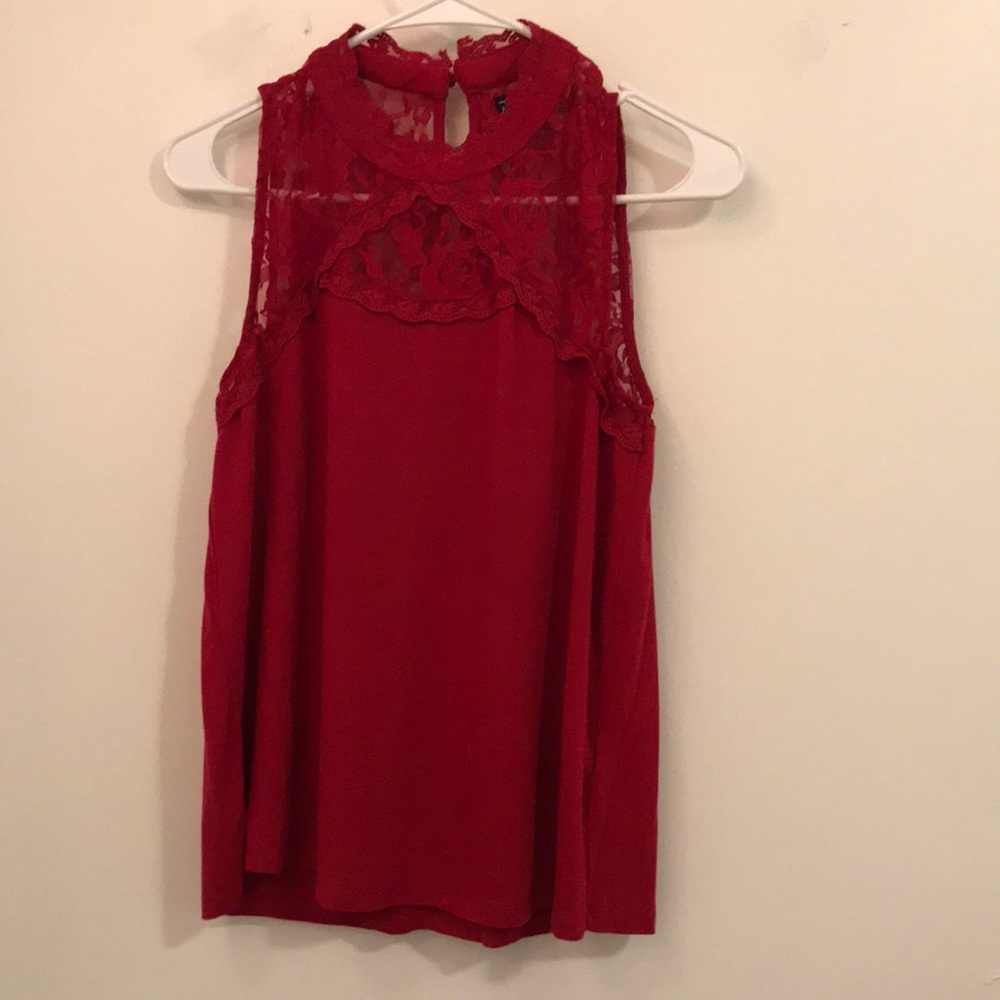 Red dress shirt